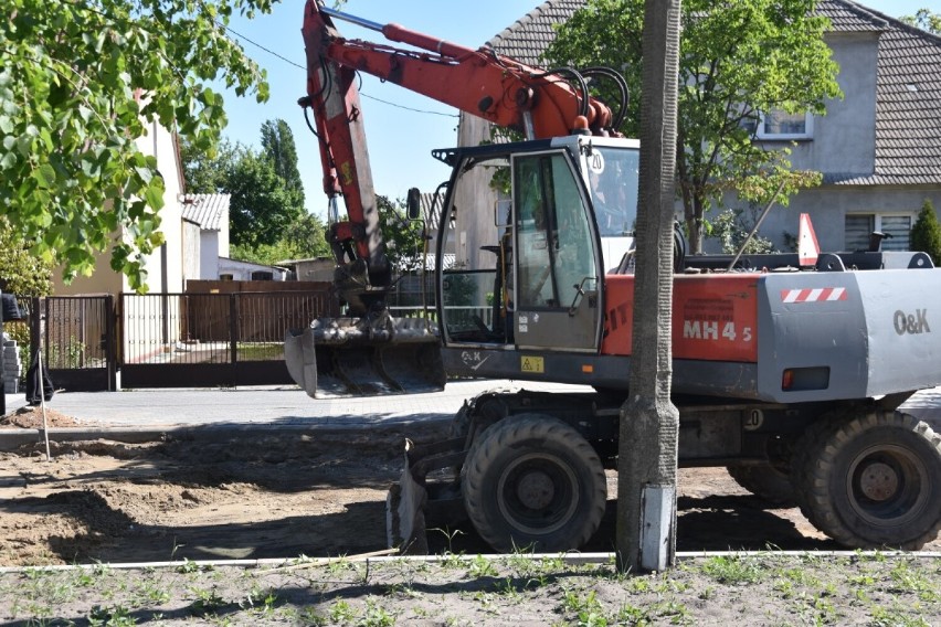 Wągrowiec. Trwają prace na zamkniętej ulicy Słowackiego. Jak wygląda ich postęp? 