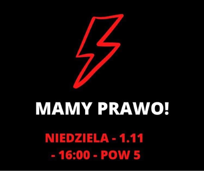 Kolejny Strajk Kobiet w Tomaszowie Maz. odbędzie w niedzielę, 1 listopada [PLAKATY,ZDJĘCIA]