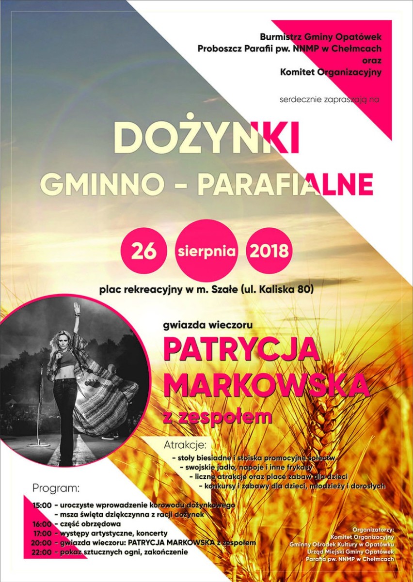 Dożynki 2018 w powiecie kaliskim. Dziś świętować będą gminy Szczytniki, Opatówek, Żelazków i Koźminek