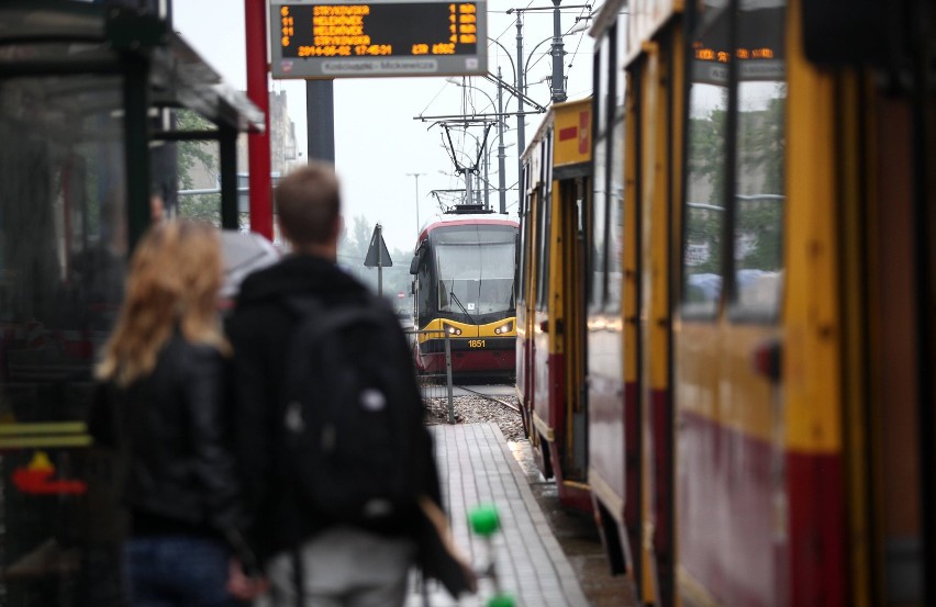 Na Kościuszki tramwaje stały w korkach