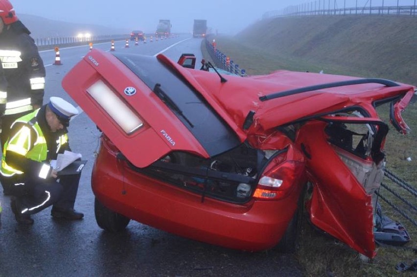 Śmiertelny wypadek na autostradzie A1 w Bocieniu