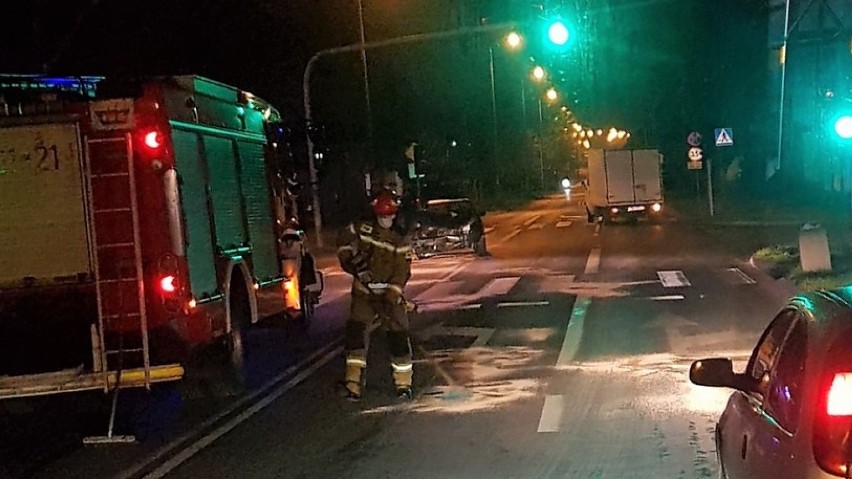 Wypadek na skrzyżowaniu ulicy Kaliskiej z ulicą...