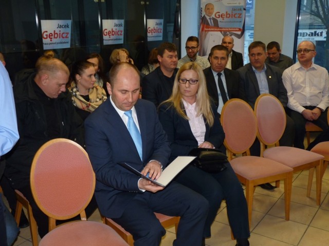 Wybory Radomsko 2016: Spotkanie wyborcze Jacka Gębicza