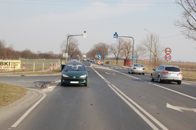 Wypadki z rowerzystami we Wrześni i Bierzglinie.