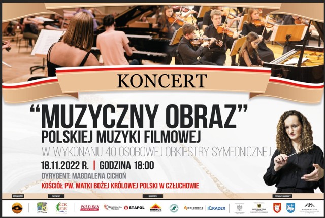 18 listopada w Człuchowie odbędzie się koncert muzyki filmowej w wykonaniu orkiestry symfonicznej.