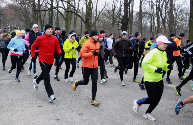 Parkrun Łódź. Bieg w parku Poniatowskiego - 13 grudnia 2014