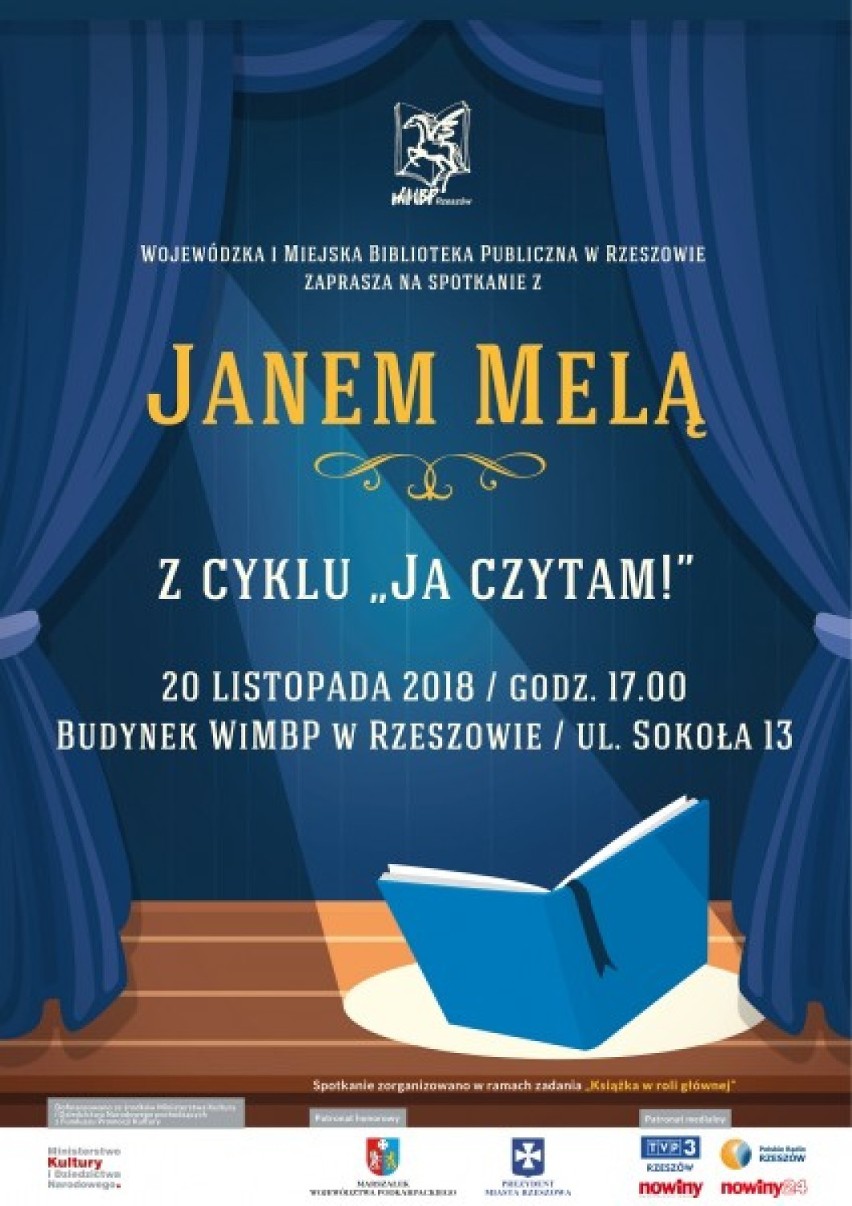 Jan Mela i Krzysztof Ignaczak zdradzą jakie czytają książki w Wojewódzkiej i Miejskiej  Bibliotece Publicznej w Rzeszowie [SZCZEGÓŁY]