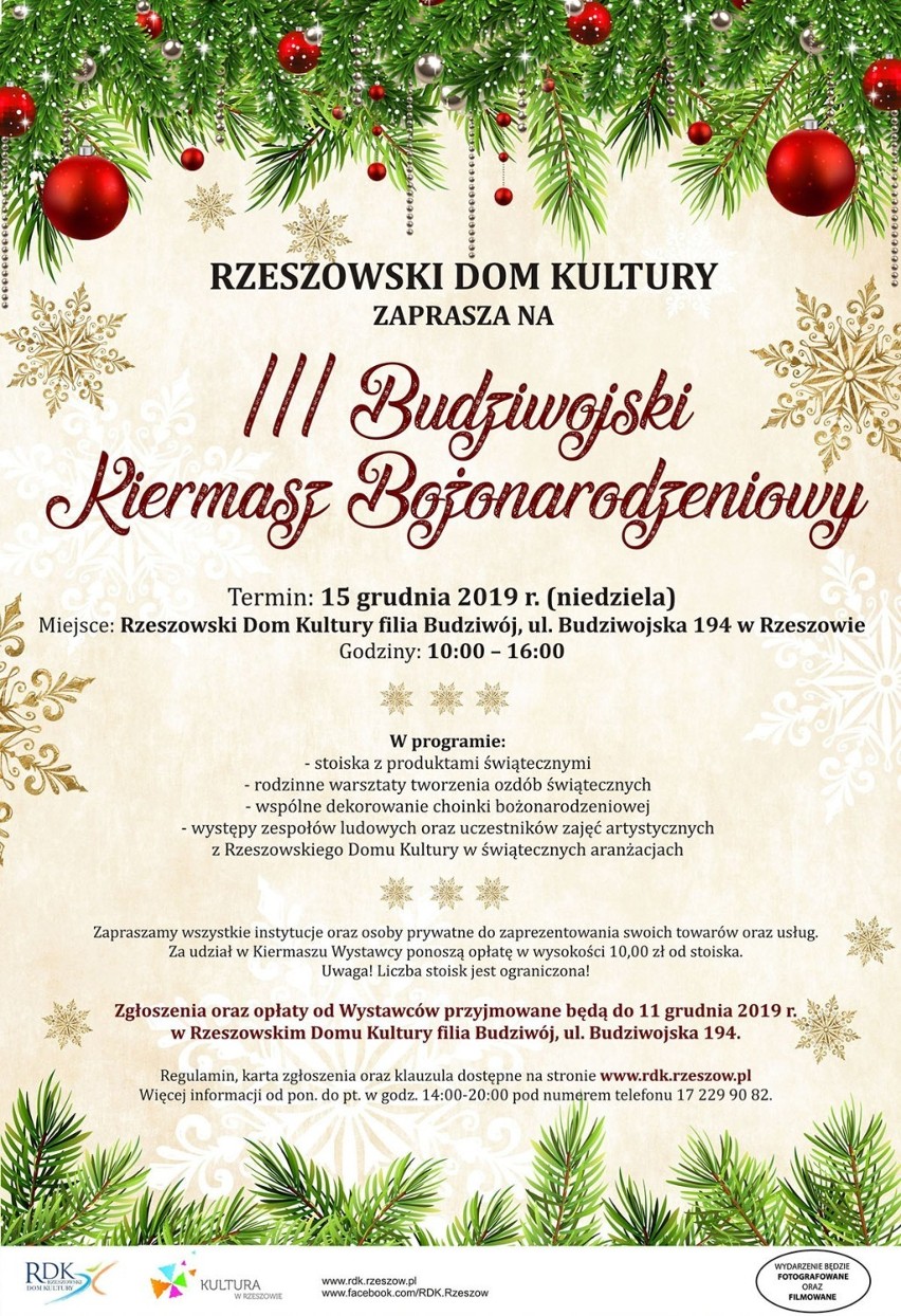 "III Budziwojski Kiermasz Bożonarodzeniowym” odbędzie się 15...