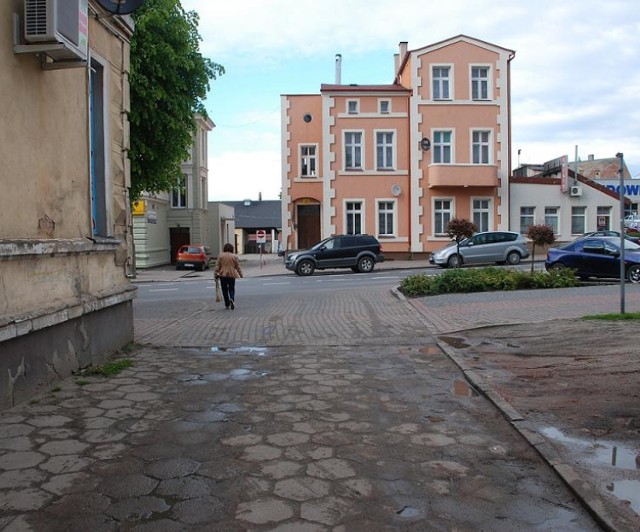 Potrącenie rowerzystki na ul. Chopina. Na zdjęciu miejsce, w którym doszło do zdarzenia