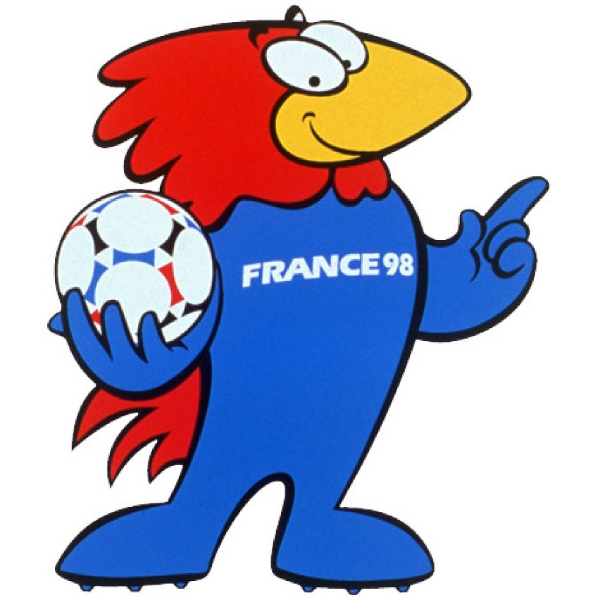We Francji w 1998 roku maskotką został niebieski, dokładnie...