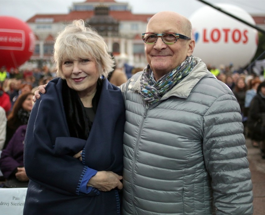 14.06.2014 Wojciech Pszoniak z żoną Barbarą na Festiwalu Dwa...