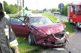 Wypadek w Łukomiu. Zderzyły się dwa samochody