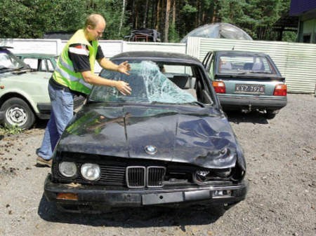 Wojciech Błeszyński, właściciel parkingu, na którym policja umieściła czarne bmw, jakim w niedzielę zabito dwóch ludzi.