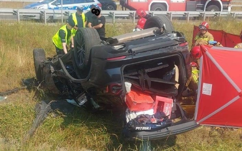 Do wypadku doszło przy zjeździe z S5 na węźle Jaroszewo koło...