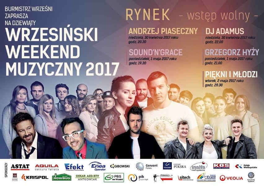 Wrzesiński Weekend Muzyczny 2017: otwarcie już dziś. Zobacz pełen program