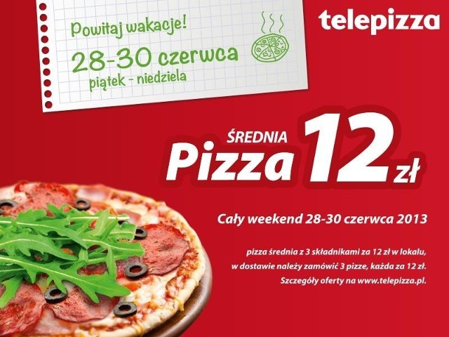 Telepizza, Warszawa: Wygraj jeden z 20 voucherów na pizzę!