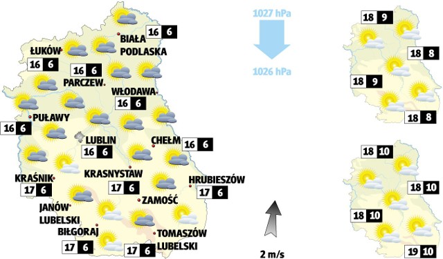 Prognoza pogody Lublin i region - 7 października
