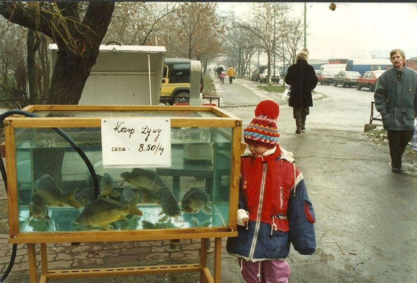 Ulica Górnicza i targowisko w tle