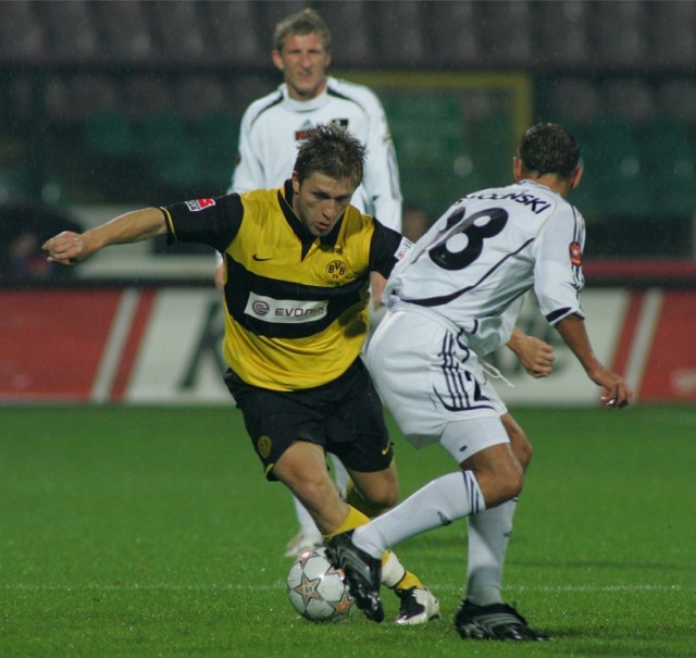 2.10.2007, Warszawa: Jakub Błaszczykowski w towarzyskim meczu Legia Warszawa - Borussia Dortmund