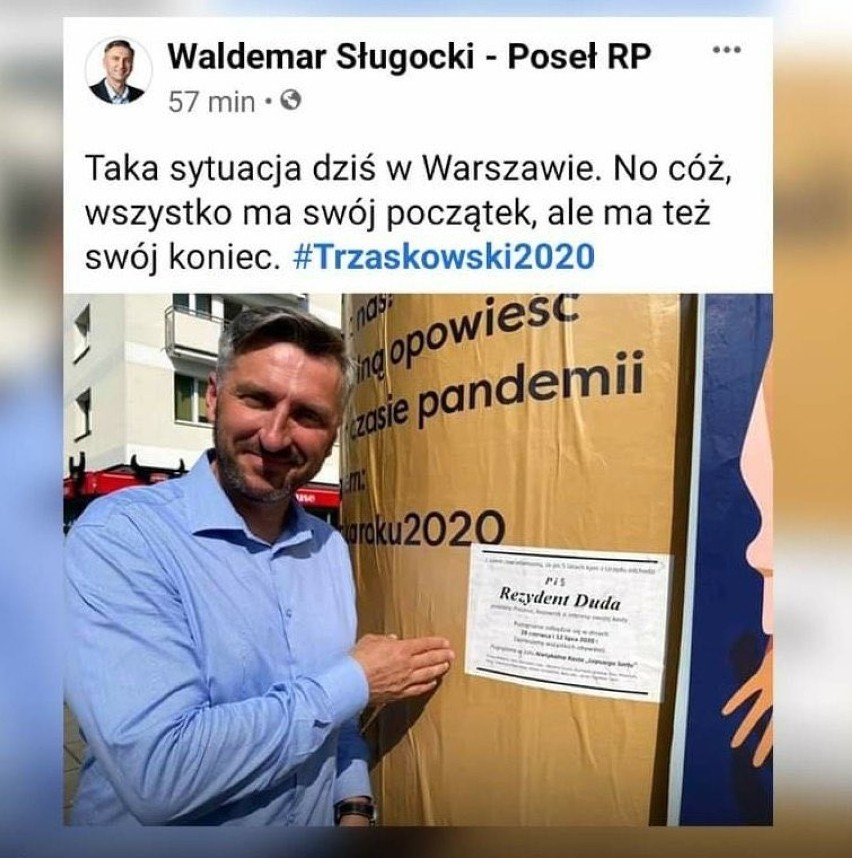 Taki wpis na swoim Facebooku zamieścił poseł Waldemar...