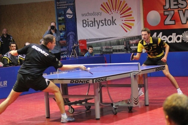 W pojedynku otwarcia Jiri Vrablik pokonał Karola Szarmacha 3:1 (6-11,11-8,11-5,12-10) Fot. Piotr A. Jeleń