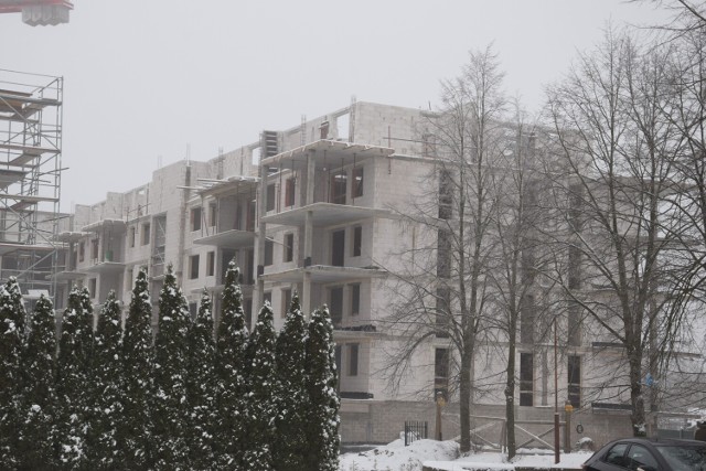 Budowa przy ulicy Narutowicza w Szczecinku