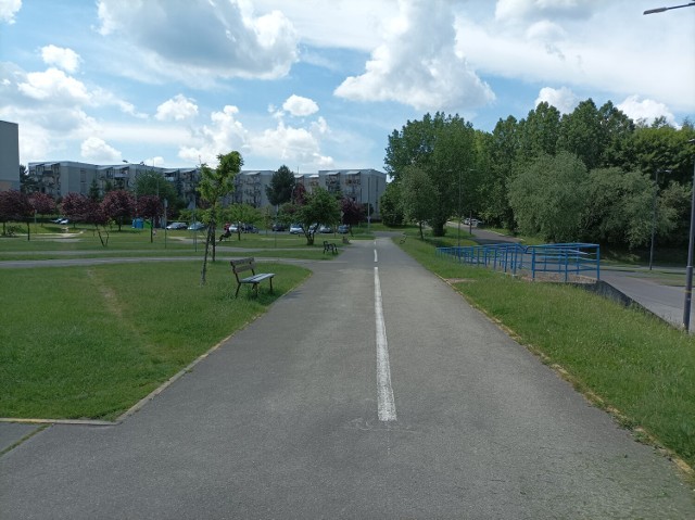 Plac rowerowy w Mysłowicach.