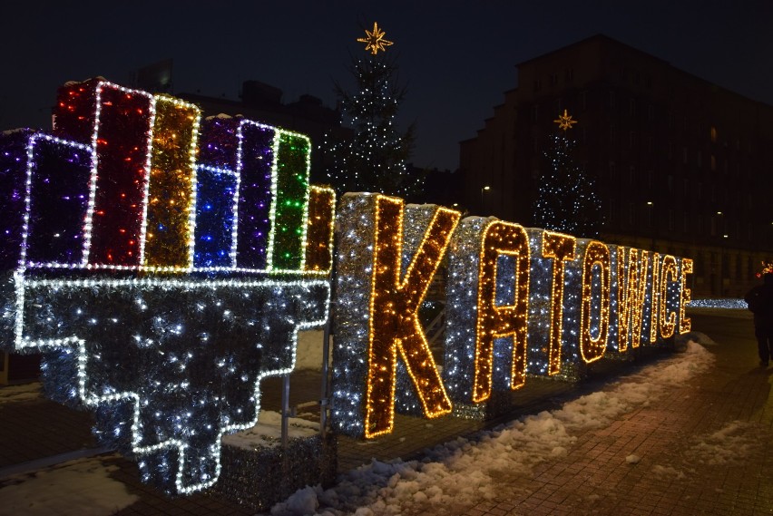Świąteczna iluminacja Katowic 2017 oficjalnie odpalona