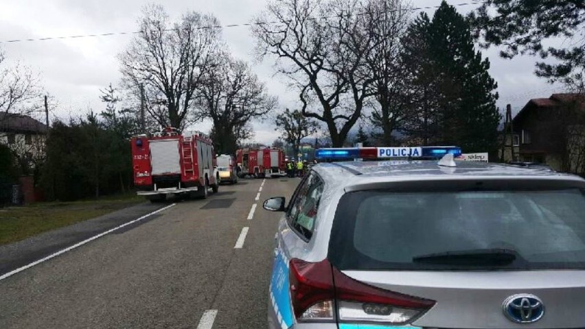 Wypadek w Pogórzu na Śląsku Cieszyńskim. Ul. Bielska zablokowana