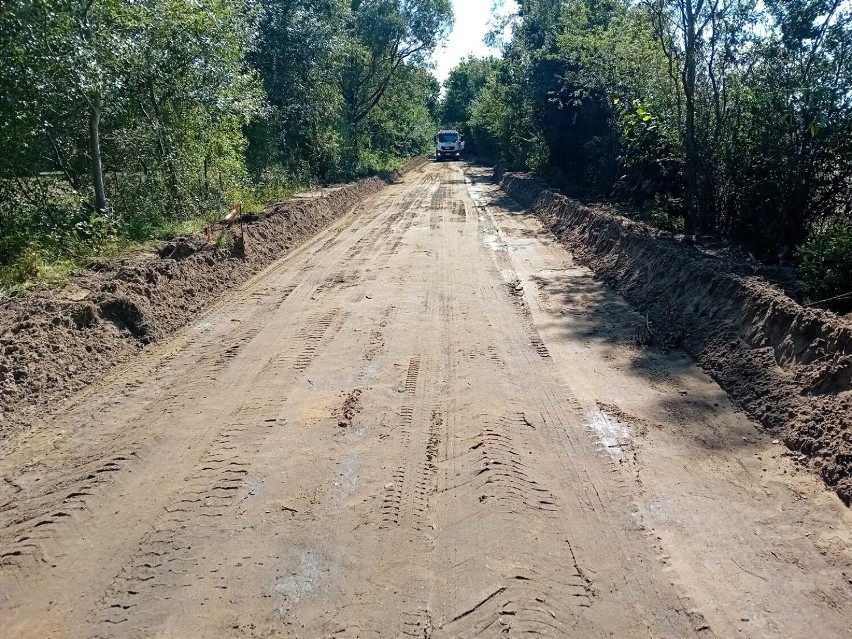 Droga Komorowice – Zębowo w trakcie przebudowy
