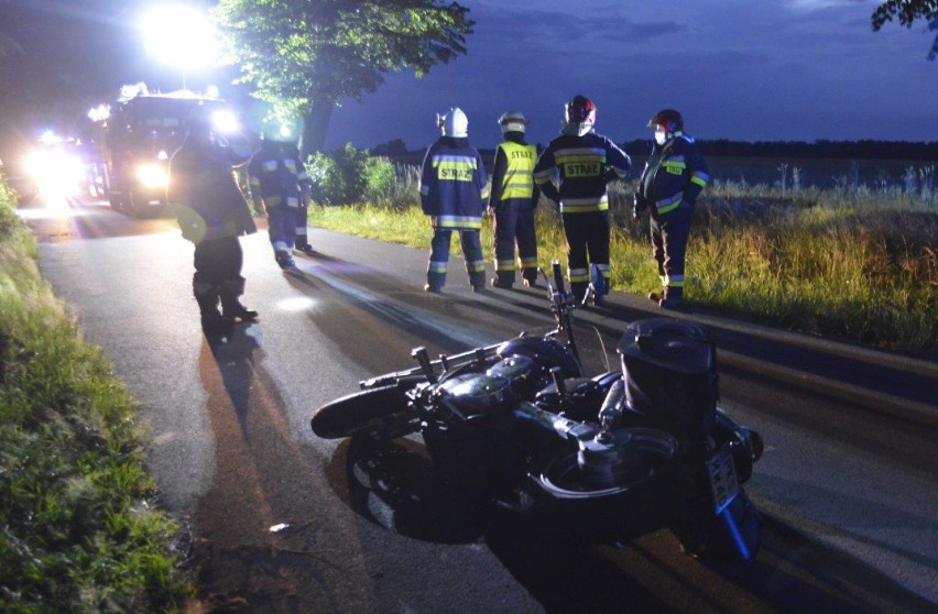 Śmiertelny wypadek na drodze z Rąbinia do Turwi. Nie żyje 40-letni motocyklista