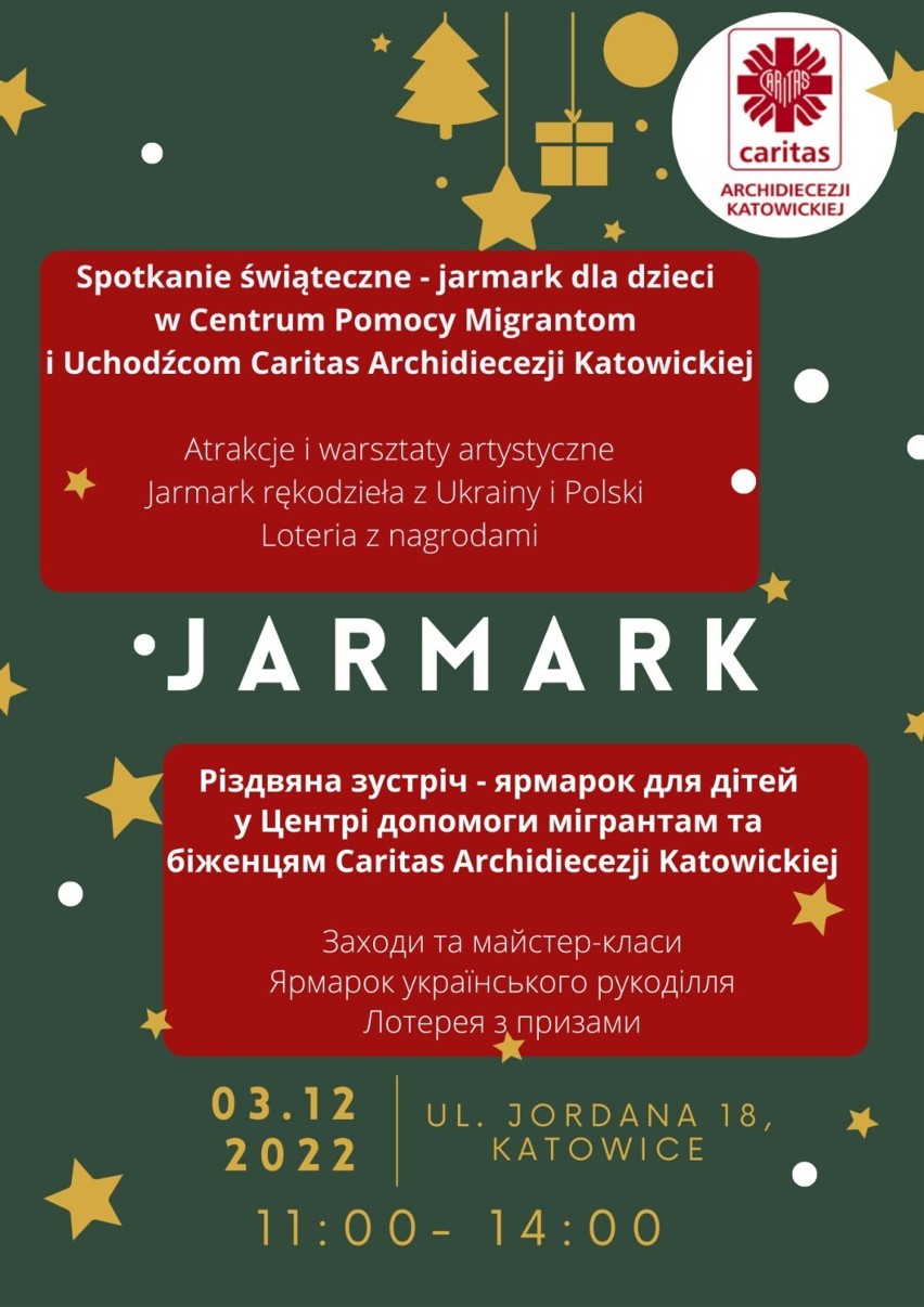 Świąteczny Jarmark w Centrum Pomocy Migrantom i Uchodźcom już w sobotę! 