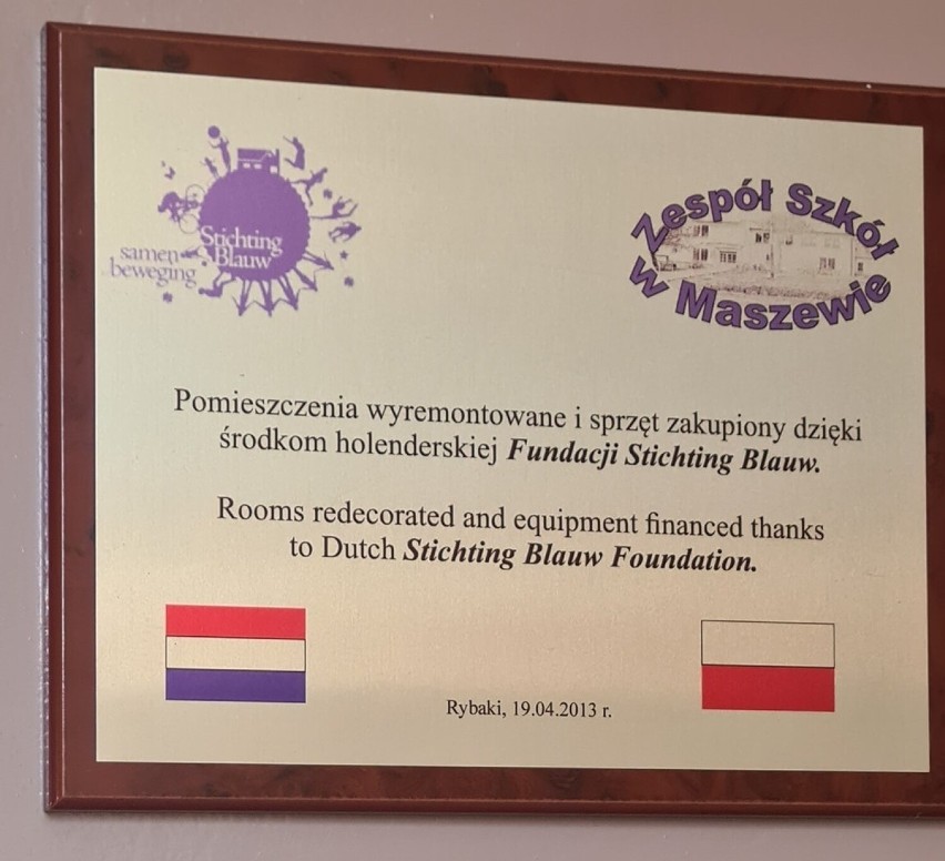 Holendrzy nadal wspierają szkoły w gminie Maszewo i szpital...
