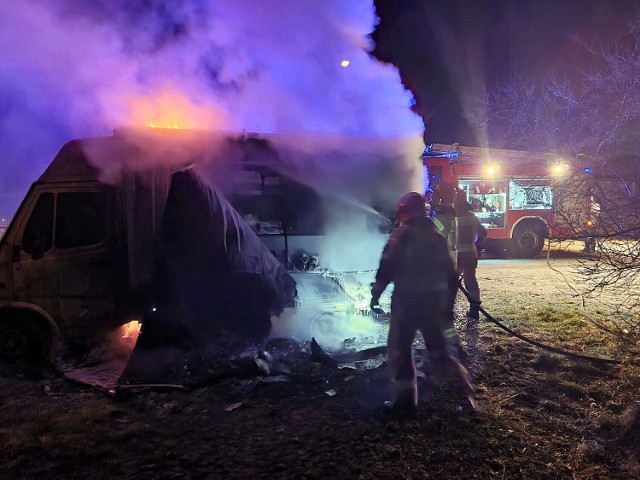 Pożar przy ulicy Szpitalnej w Żarach