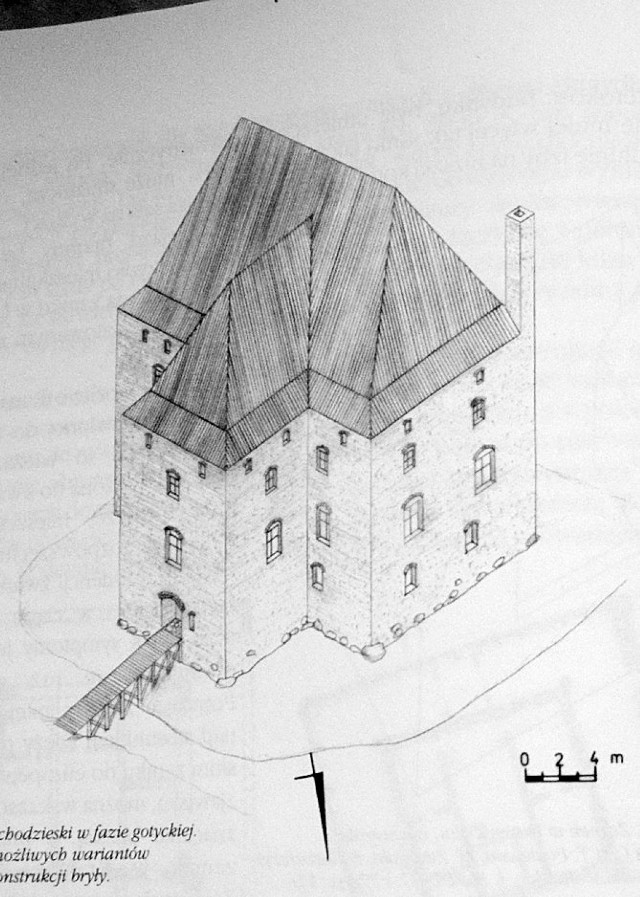 Tomasz Wujewski przedstawił prawdopodobny wygląd zamku chodzieskiego - to wygląd średniowieczny