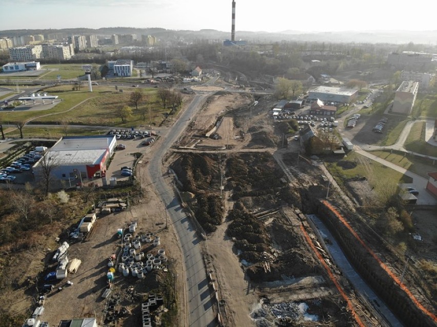 Obwodnica Wałbrzycha z lotu ptaka