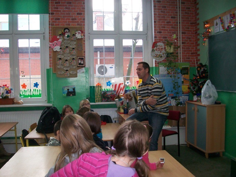 Gniezno - W Szkole Podstawowej nr 5 gościł olimpijczyk