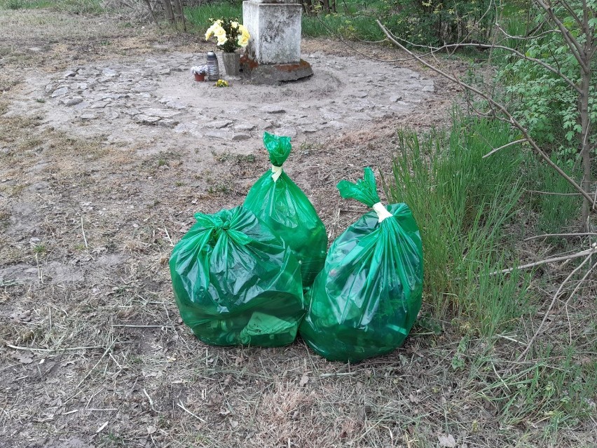 W ciągu dwóch godzin zebrali kilkanaście worków śmieci. Las to nie wysypisko! 