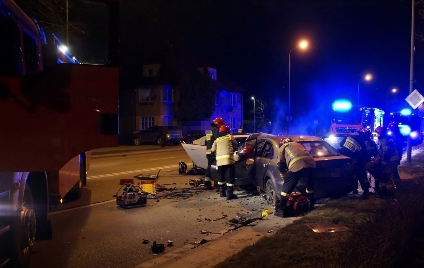 Poważny wypadek na ul. Poznańskiej w Słupsku.