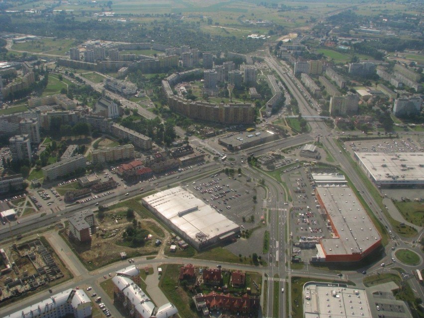 Lubin z lotu ptaka. Stare i nowe zdjęcia! Poznajecie...