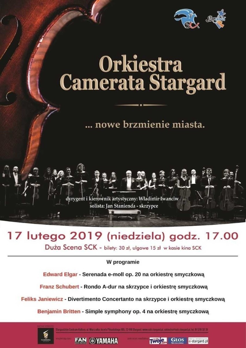 Z Orkiestrą Camerata Stargard na skrzypcach zagrał Jan Stanienda [ZDJĘCIA]