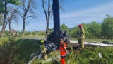 Straszny wypadek koło Marciszowa w powiecie kamiennogórskim. Dlaczego zginął 27-latek, a jego samochód spłonął?