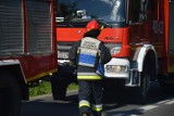 Tarnów. Pożar śmieciarki w rejonie ronda na ul. Błonie