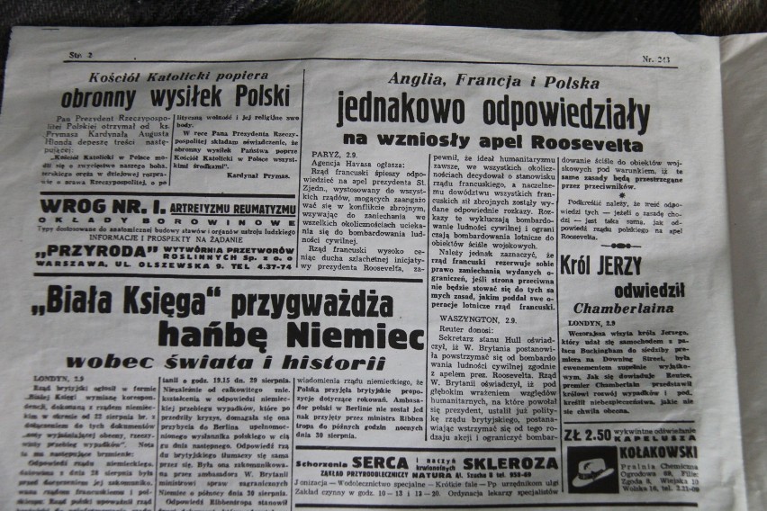 Tak gazety pisały o 1 września 1939 r. Ma je dąbrowianin [TEKSTY, FOTO]