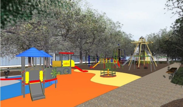 Tak będzie wyglądał nowy plac zabaw w parku obok Młodzieżowego Domu Kultury