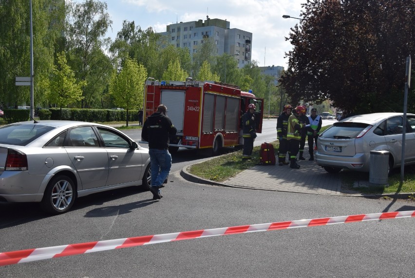 Zderzenie dwóch samochodów na ulicy Górnośląskiej w Kaliszu....