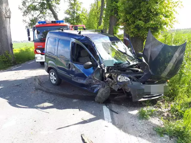 25-letni kobieta, chcąc uniknąć potrącenia sarny, wykonała gwałtowny manewr skrętu w prawo, w wyniku czego uderzyła swoim autem w przydrożne drzewo.
