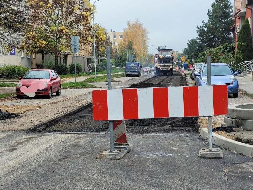 Prace na ulicy Norwida w Słupsku