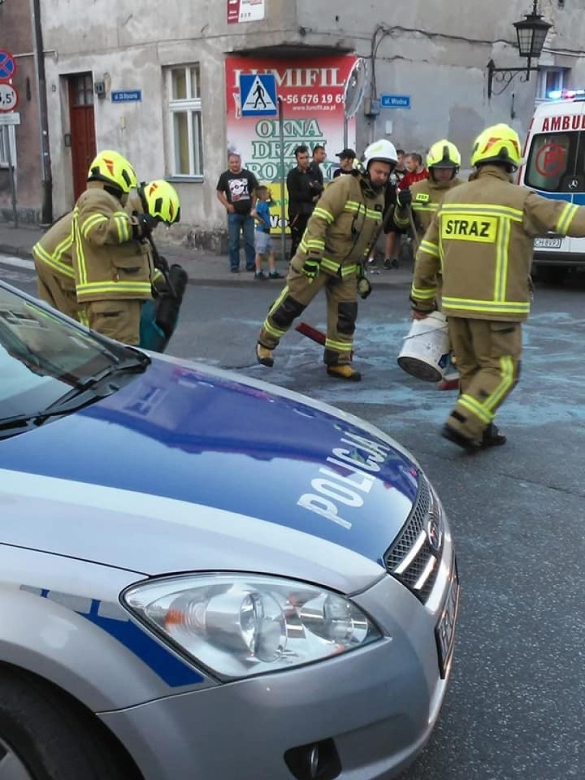 Na skrzyżowaniu chełmińskich ulic: 22 Stycznia i Wodnej...