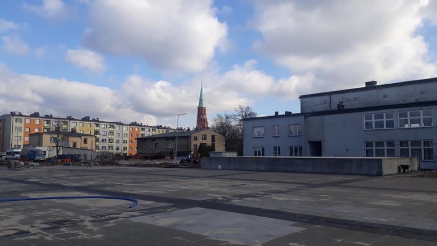 Na początku lutego miasto wrzuciło zdjęcia z placu budowy...